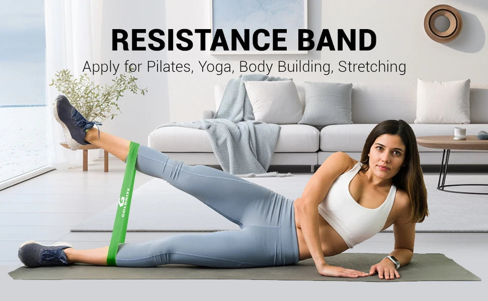 Bandes de résistance latex – Set fitness & yoga (lot de 5)