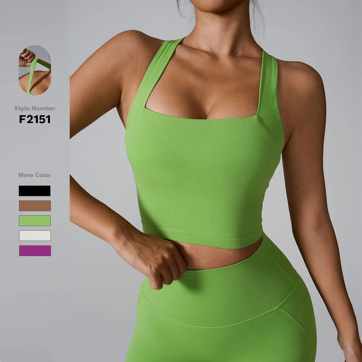 Brassière de sport femme – Anti-vibration, yoga & course