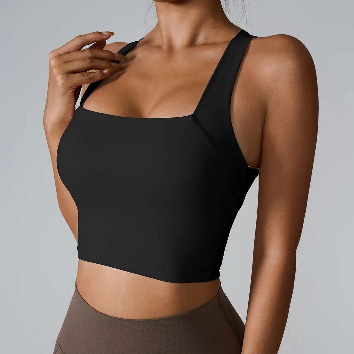 Brassière de sport femme – Anti-vibration, yoga & course