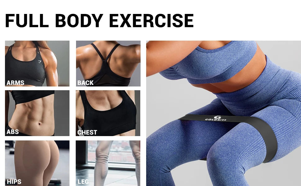 Bandes de résistance latex – Set fitness & yoga (lot de 5)