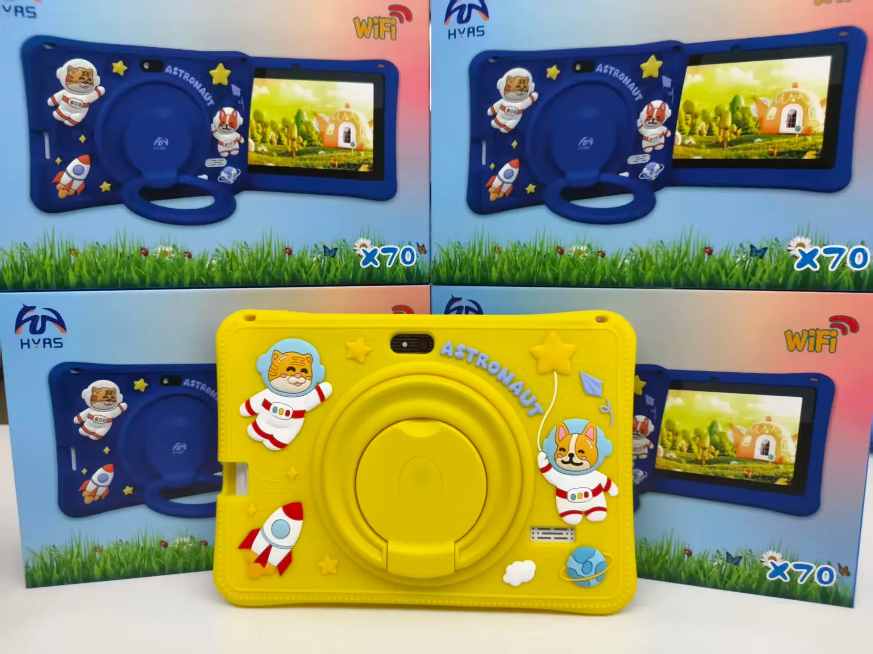 Tablette enfant 7" Android – 12 Go RAM, 256 Go, batterie 5000mAh