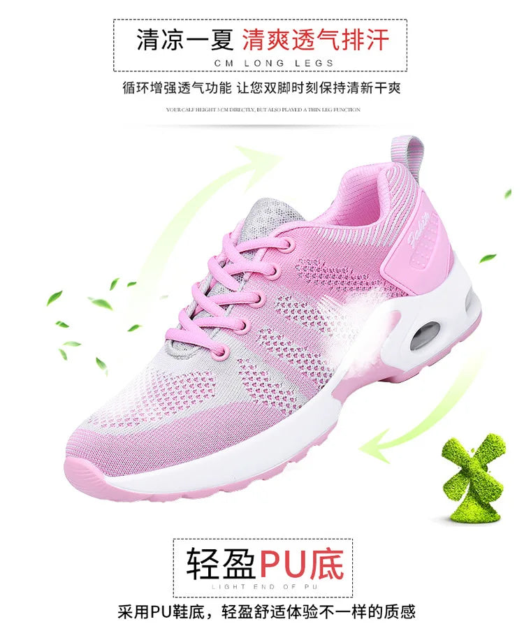 Baskets rétro fille – Chaussures de sport décontractées tricot