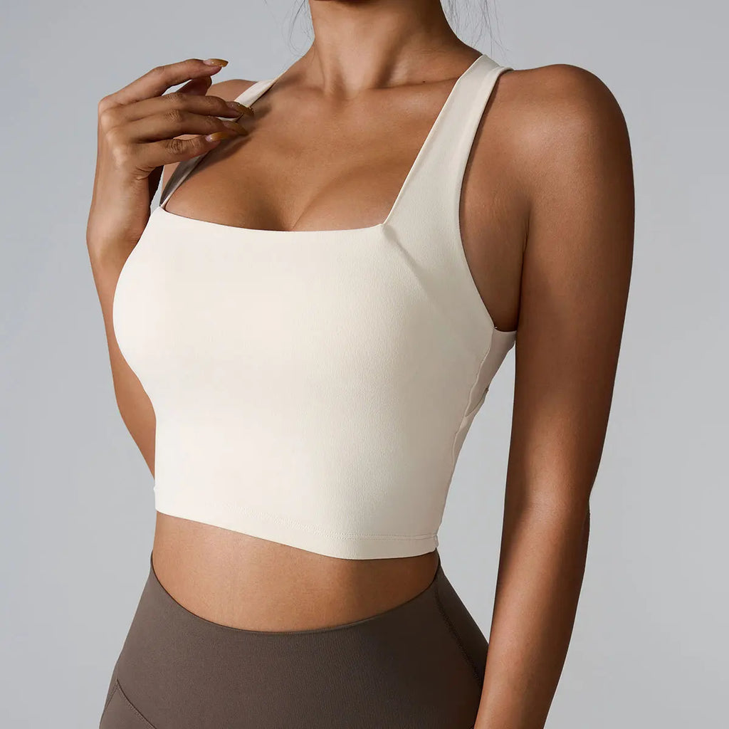 Brassière de sport femme – Anti-vibration, yoga & course