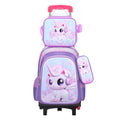 Ensemble de 3 sacs d'école pour enfants en dessin animé 3D de 16 pouces, sac à dos d'école pour enfants avec trousse à crayons et boîte à lunch pour garçon et fille