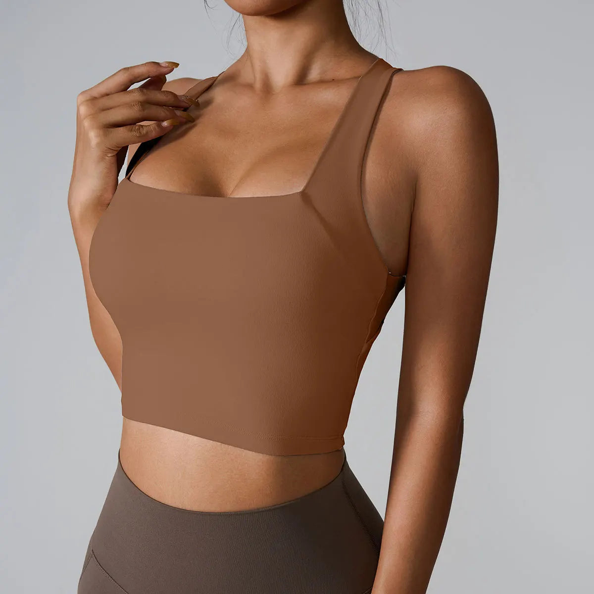 Brassière de sport femme – Anti-vibration, yoga & course