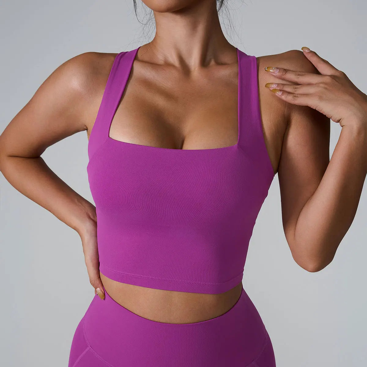 Brassière de sport femme – Anti-vibration, yoga & course