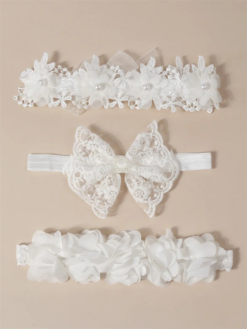 Bandeau dentelle fille – Accessoire photo & fête d'anniversaire