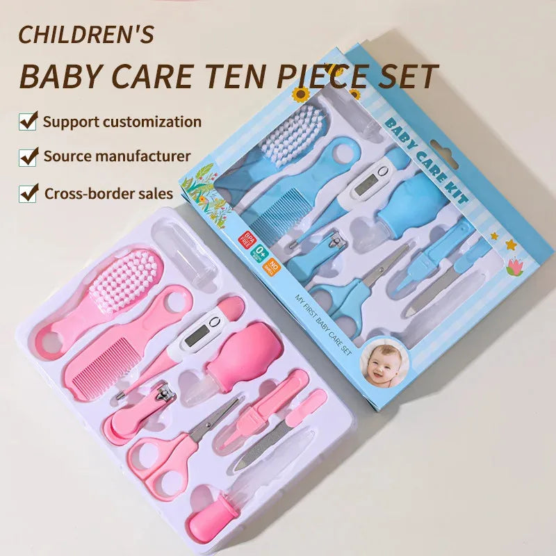 Trousse de soin bébé 10 en 1 – Rose ou Bleu