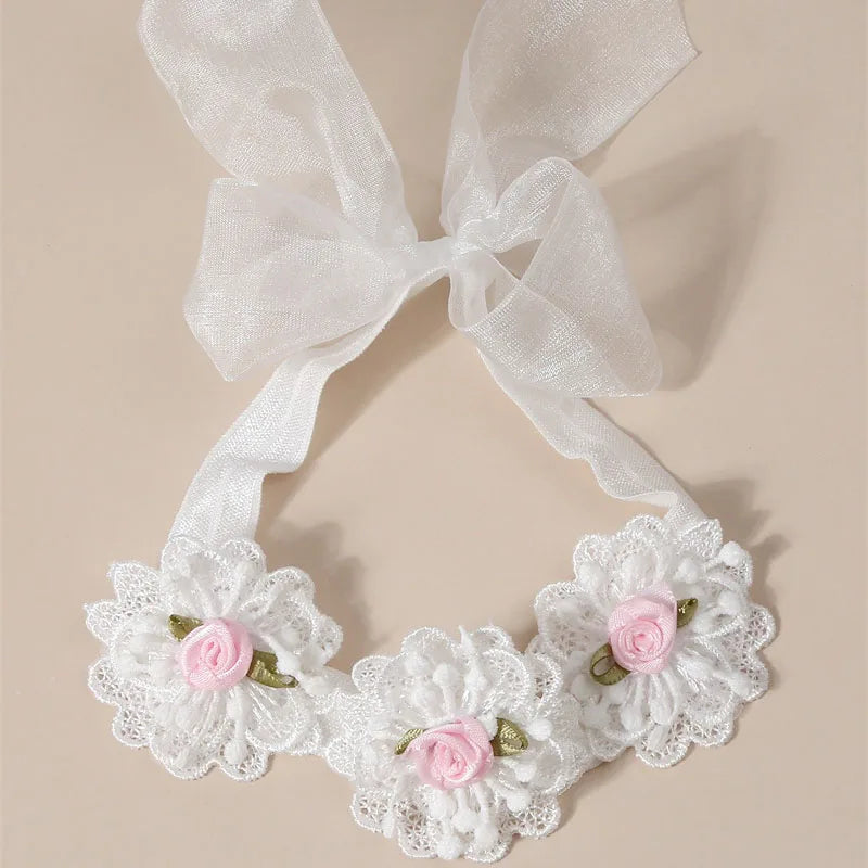 Bandeau dentelle fille – Accessoire photo & fête d'anniversaire