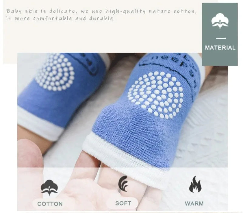 Genouillères & jambières bébé en coton doux (0-6 ans)