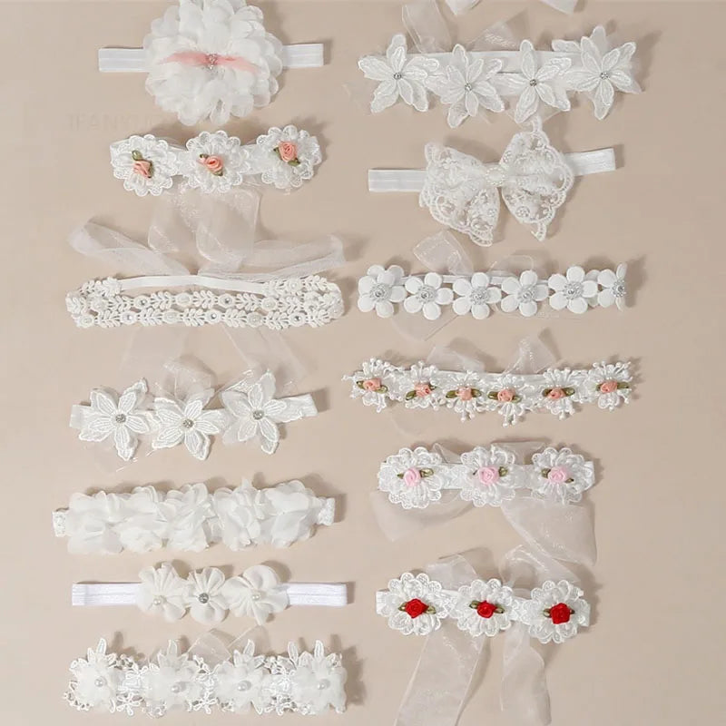Bandeau dentelle fille – Accessoire photo & fête d'anniversaire
