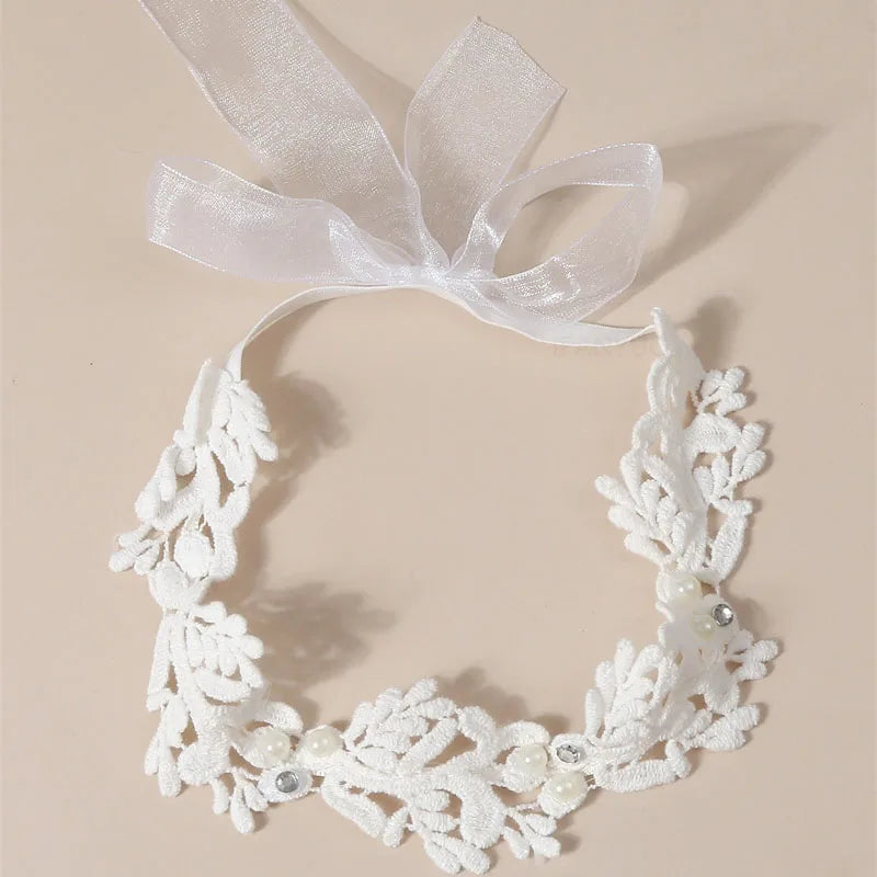 Bandeau dentelle fille – Accessoire photo & fête d'anniversaire