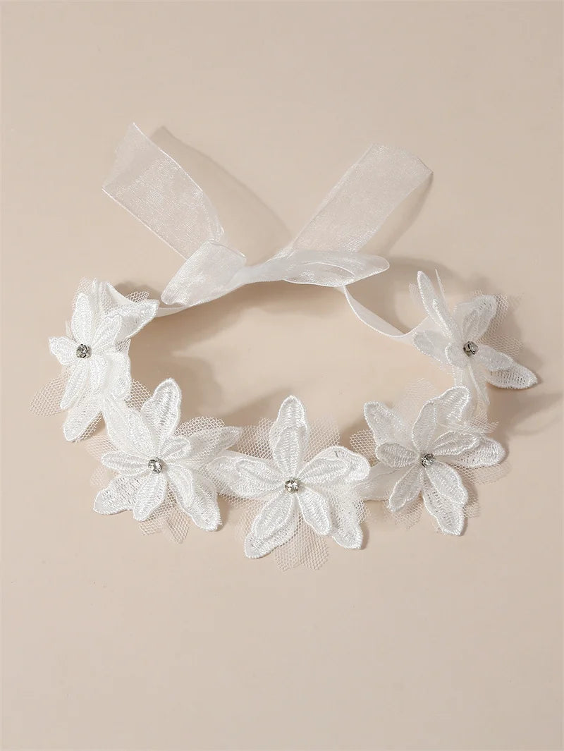 Bandeau dentelle fille – Accessoire photo & fête d'anniversaire