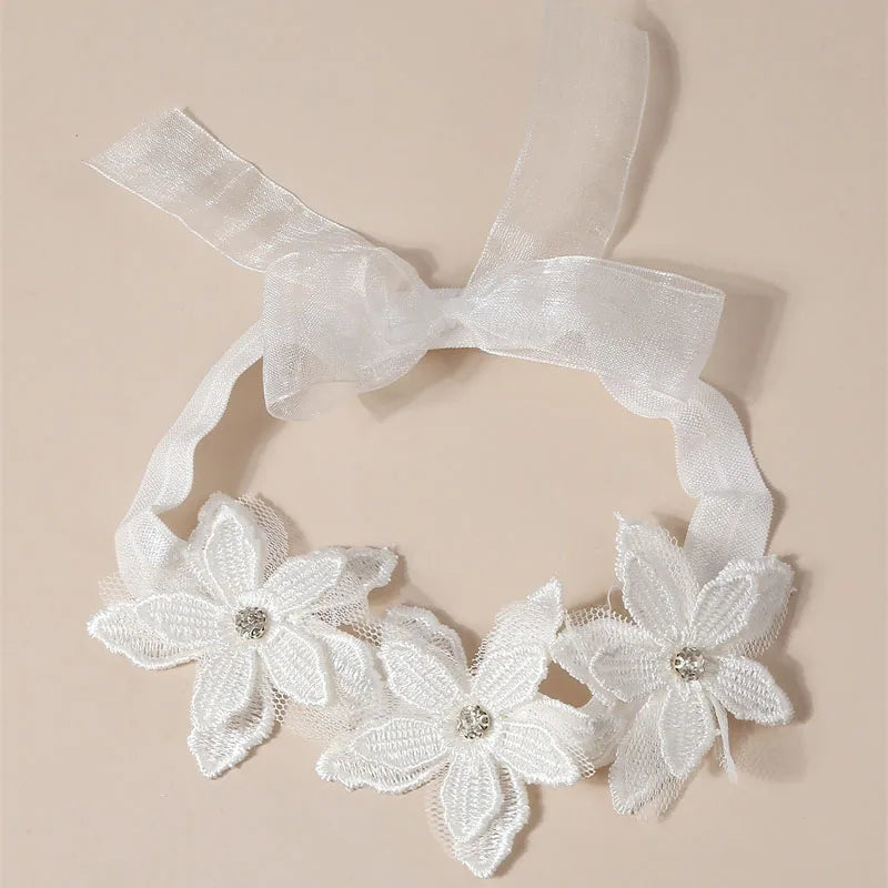 Bandeau dentelle fille – Accessoire photo & fête d'anniversaire