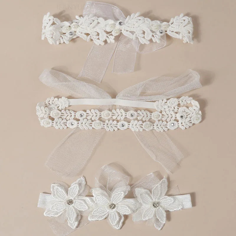 Bandeau dentelle fille – Accessoire photo & fête d'anniversaire