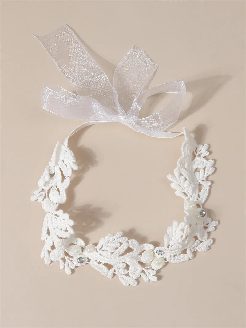 Bandeau dentelle fille – Accessoire photo & fête d'anniversaire