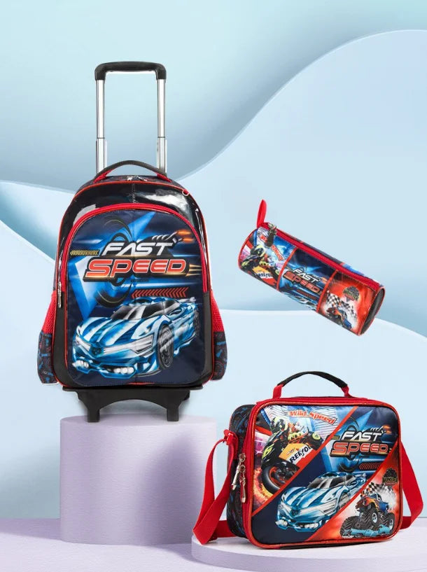 Sac à dos d'école primaire sur roulettes pour enfants, sac à bagages à roulettes, sacs à dos à roulettes pour filles, sac à roulettes SR pour garçons