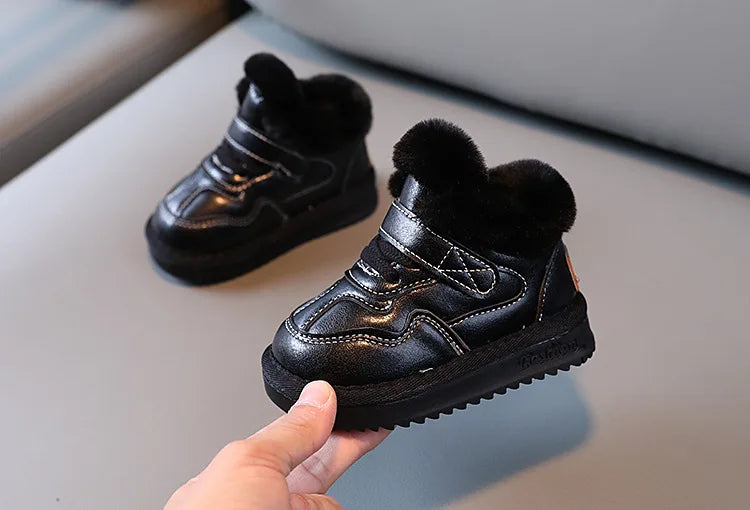 Bottes de neige enfant – Fourrure chaude, impérméable (hiver)