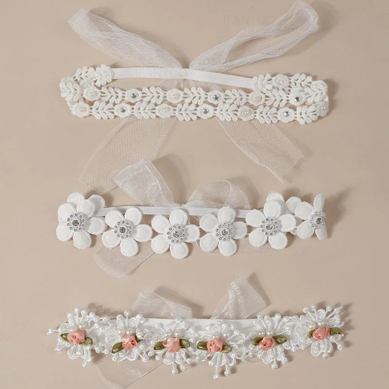 Bandeau dentelle fille – Accessoire photo & fête d'anniversaire