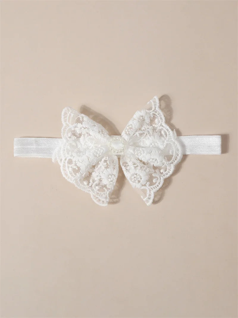 Bandeau dentelle fille – Accessoire photo & fête d'anniversaire