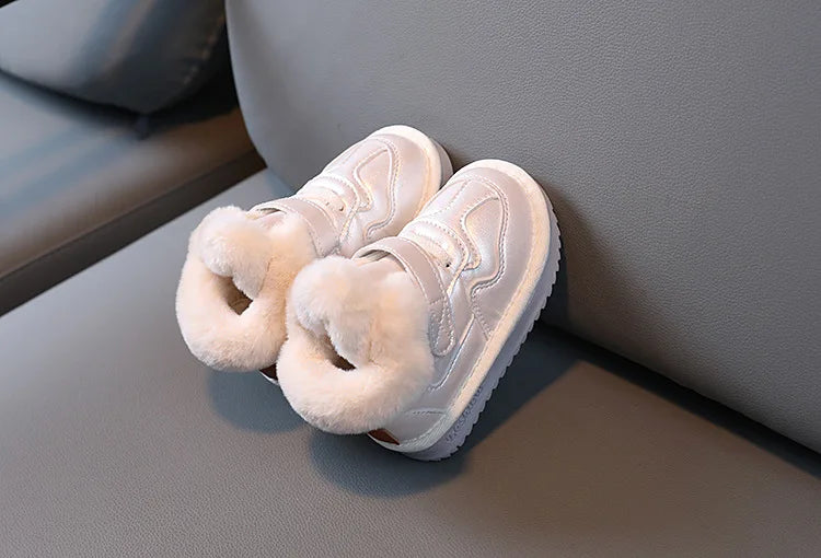Bottes de neige enfant – Fourrure chaude, impérméable (hiver)