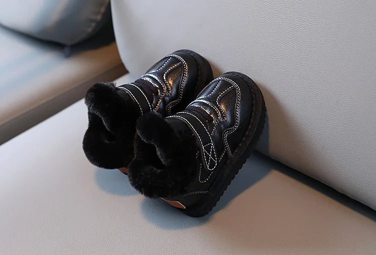 Bottes de neige enfant – Fourrure chaude, impérméable (hiver)