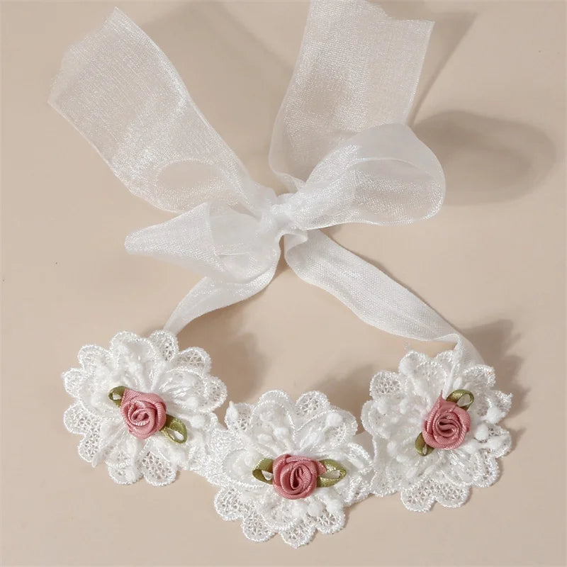 Bandeau dentelle fille – Accessoire photo & fête d'anniversaire