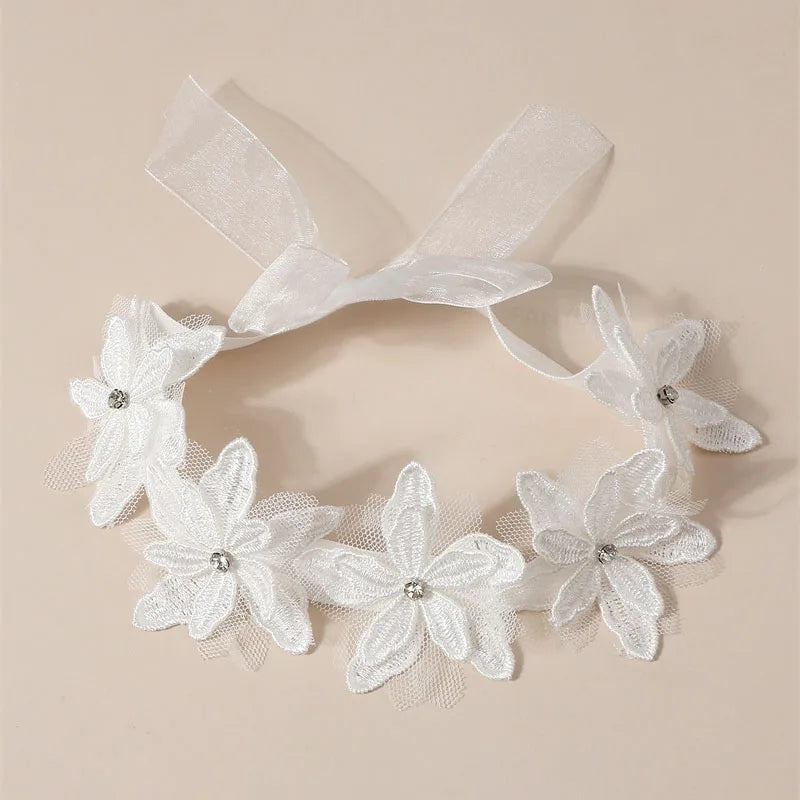 Bandeau dentelle fille – Accessoire photo & fête d'anniversaire