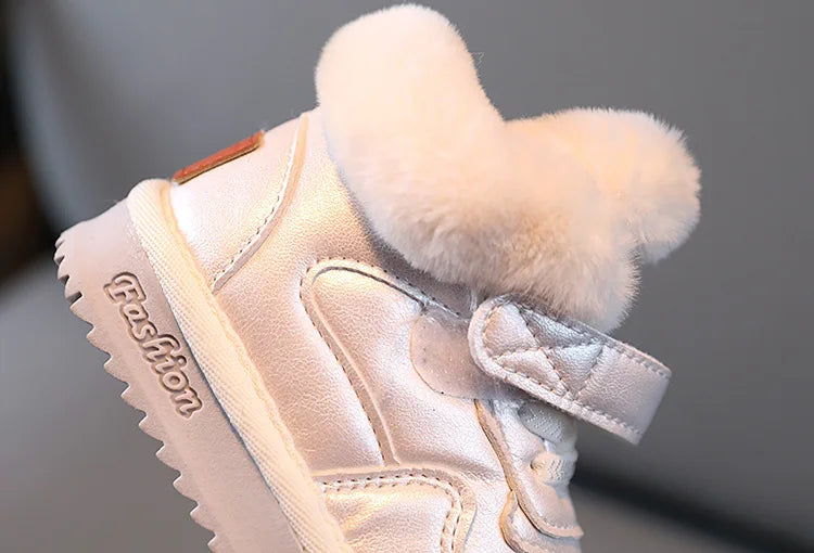 Bottes de neige enfant – Fourrure chaude, impérméable (hiver)