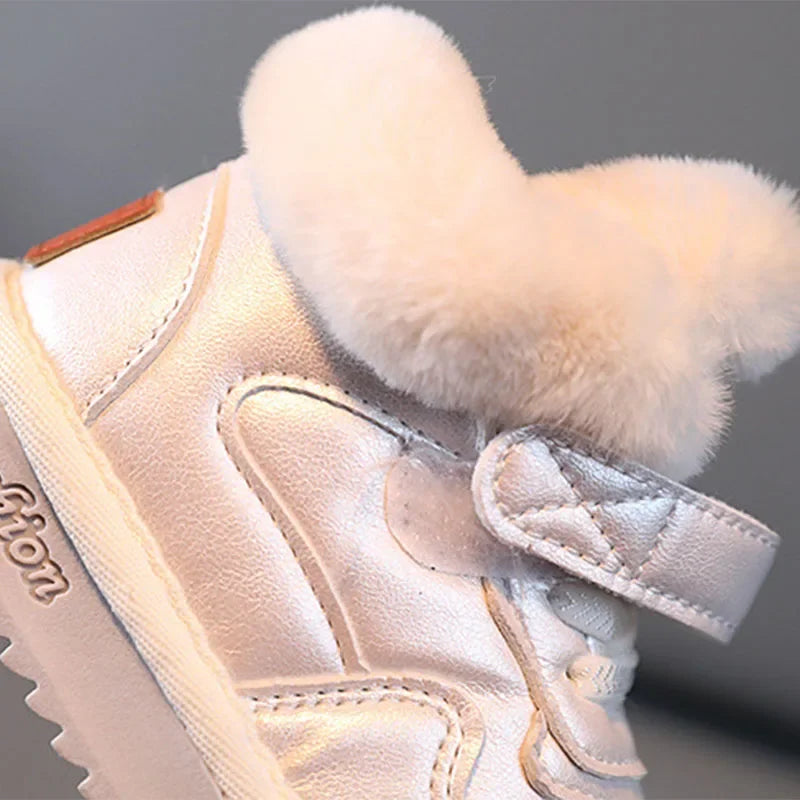 Bottes de neige enfant – Fourrure chaude, impérméable (hiver)