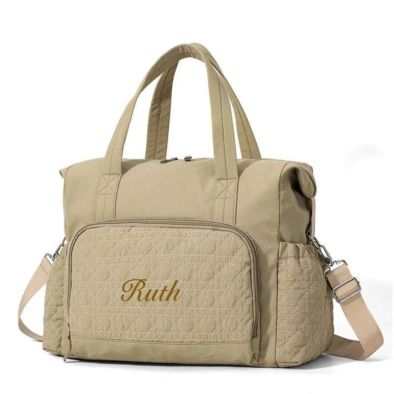 Sac maman personnalisé – Fourre-tout grande capacité avec prénom