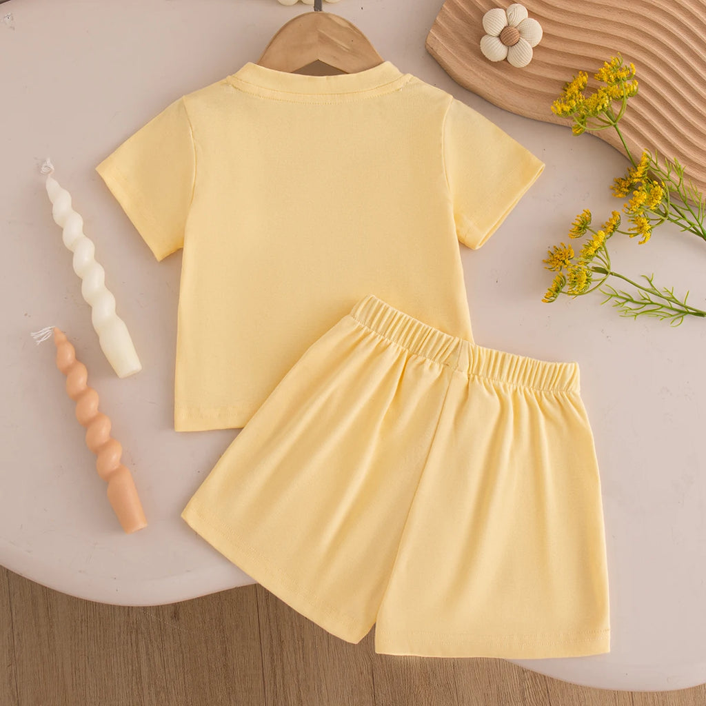 Tenue d'été bébé fille – Ensemble 2 pièces (6 mois – 3 ans)