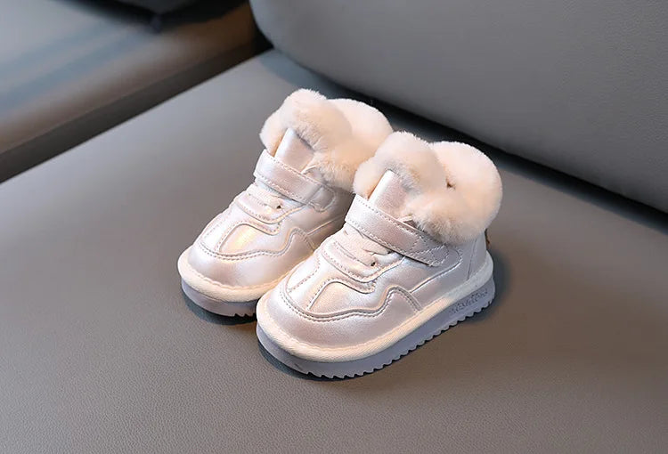 Bottes de neige enfant – Fourrure chaude, impérméable (hiver)