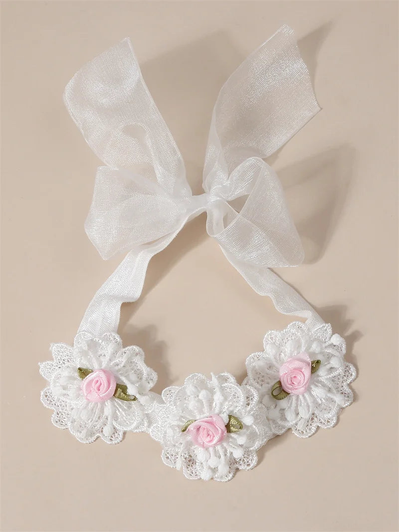 Bandeau dentelle fille – Accessoire photo & fête d'anniversaire