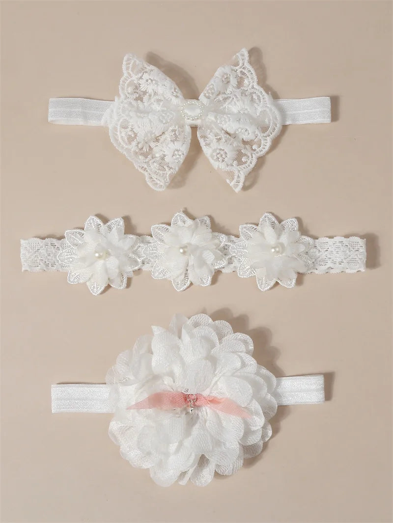 Bandeau dentelle fille – Accessoire photo & fête d'anniversaire