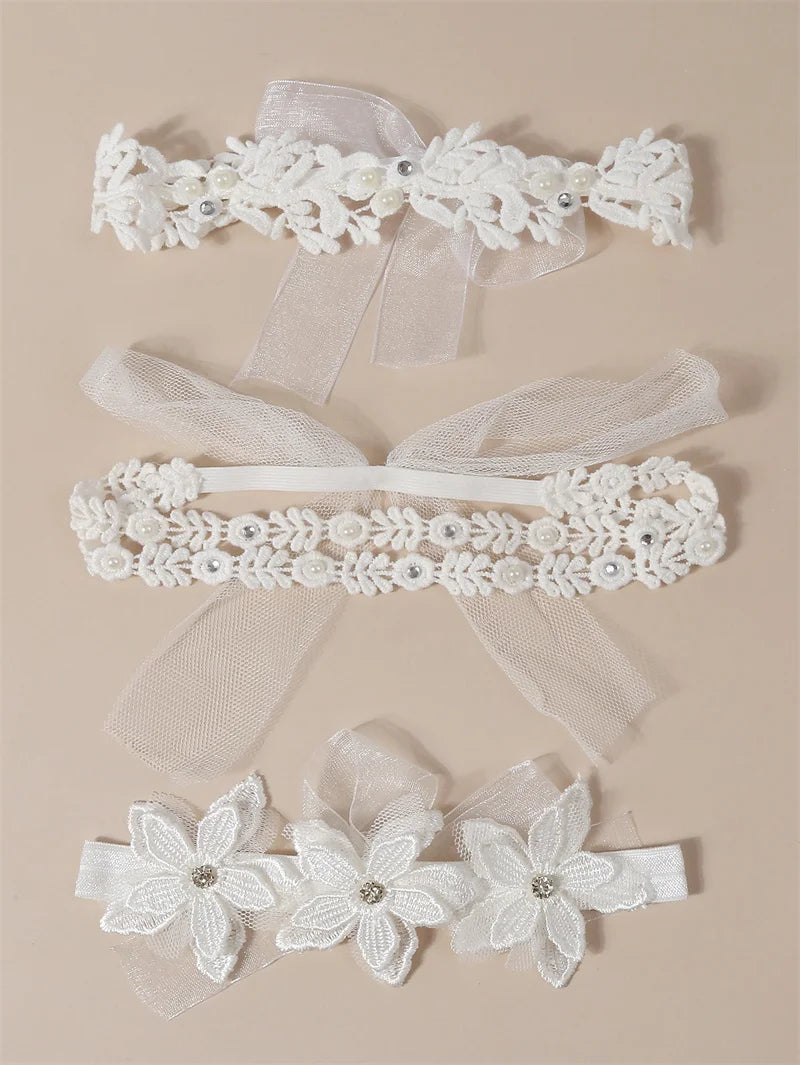 Bandeau dentelle fille – Accessoire photo & fête d'anniversaire