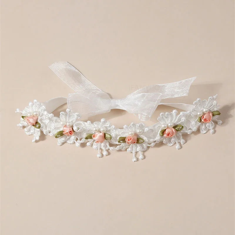 Bandeau dentelle fille – Accessoire photo & fête d'anniversaire
