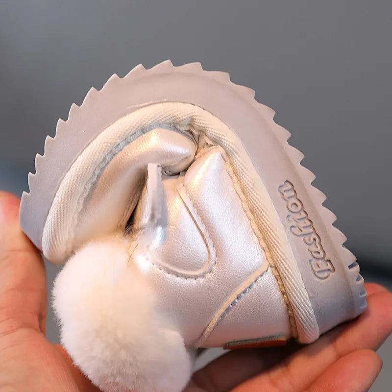 Bottes de neige enfant – Fourrure chaude, impérméable (hiver)
