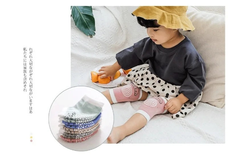 Genouillères & jambières bébé en coton doux (0-6 ans)