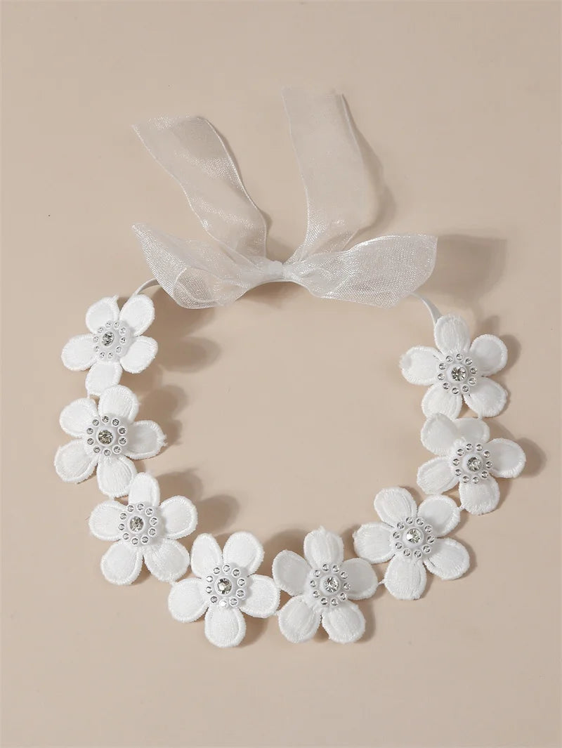 Bandeau dentelle fille – Accessoire photo & fête d'anniversaire