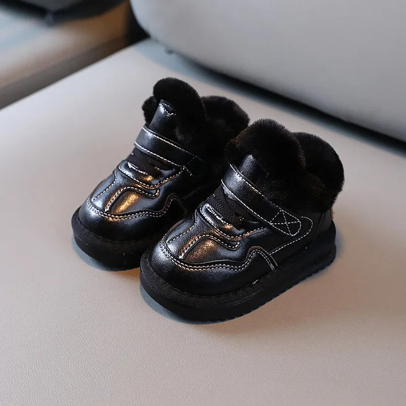 Bottes de neige enfant – Fourrure chaude, impérméable (hiver)