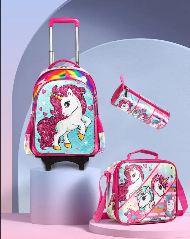 Sac à dos d'école primaire sur roulettes pour enfants, sac à bagages à roulettes, sacs à dos à roulettes pour filles, sac à roulettes SR pour garçons