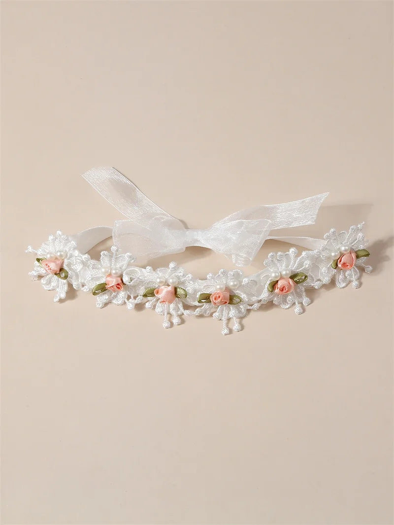Bandeau dentelle fille – Accessoire photo & fête d'anniversaire