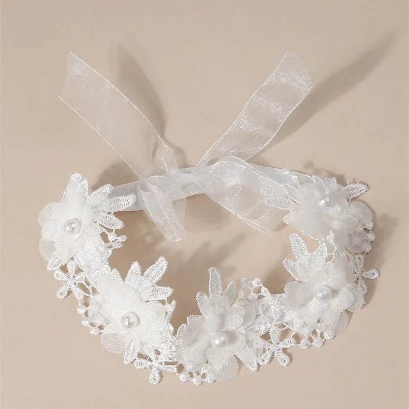Bandeau dentelle fille – Accessoire photo & fête d'anniversaire