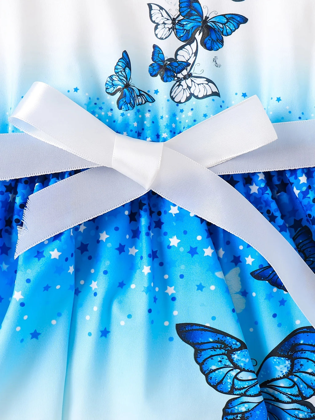 Robe d'été fille – Motif papillon (1-6 ans)