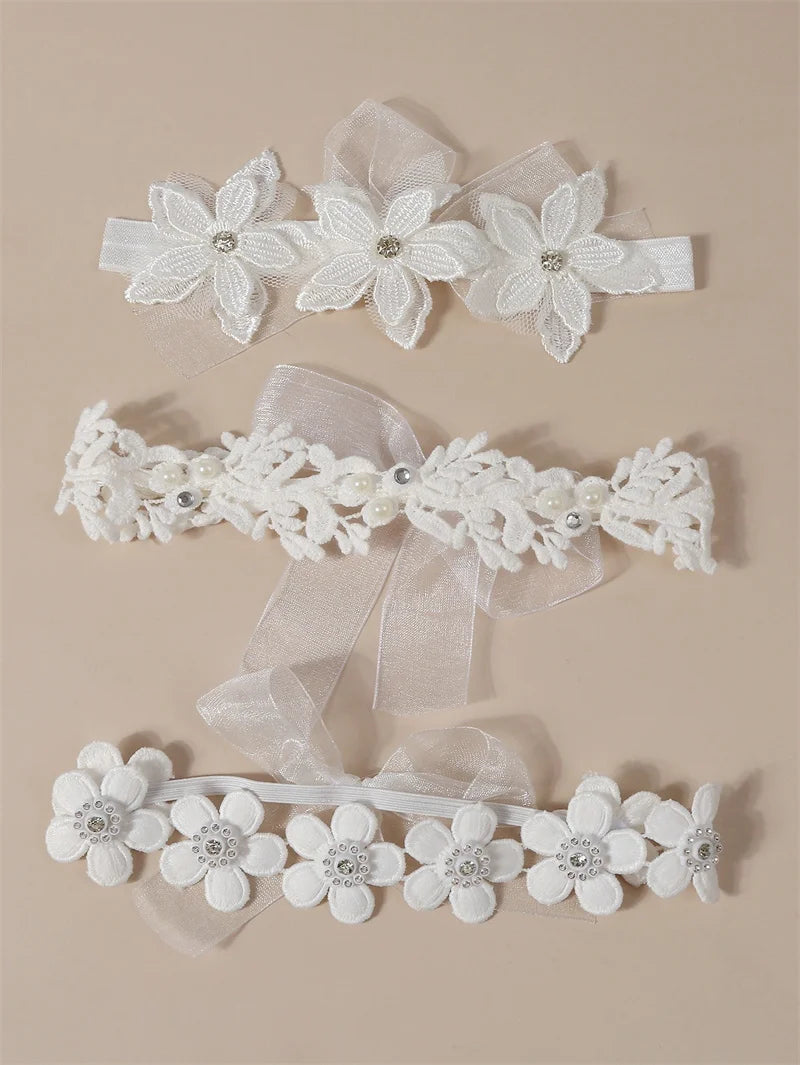 Bandeau dentelle fille – Accessoire photo & fête d'anniversaire