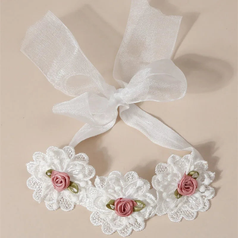 Bandeau dentelle fille – Accessoire photo & fête d'anniversaire