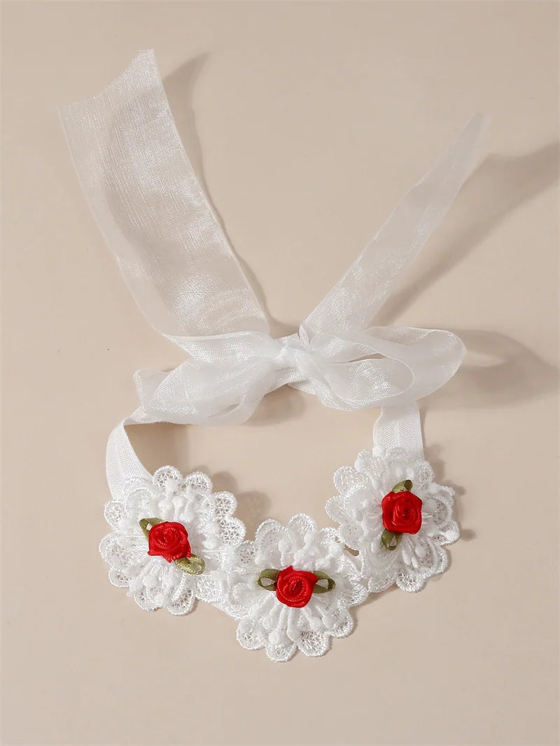 Bandeau dentelle fille – Accessoire photo & fête d'anniversaire