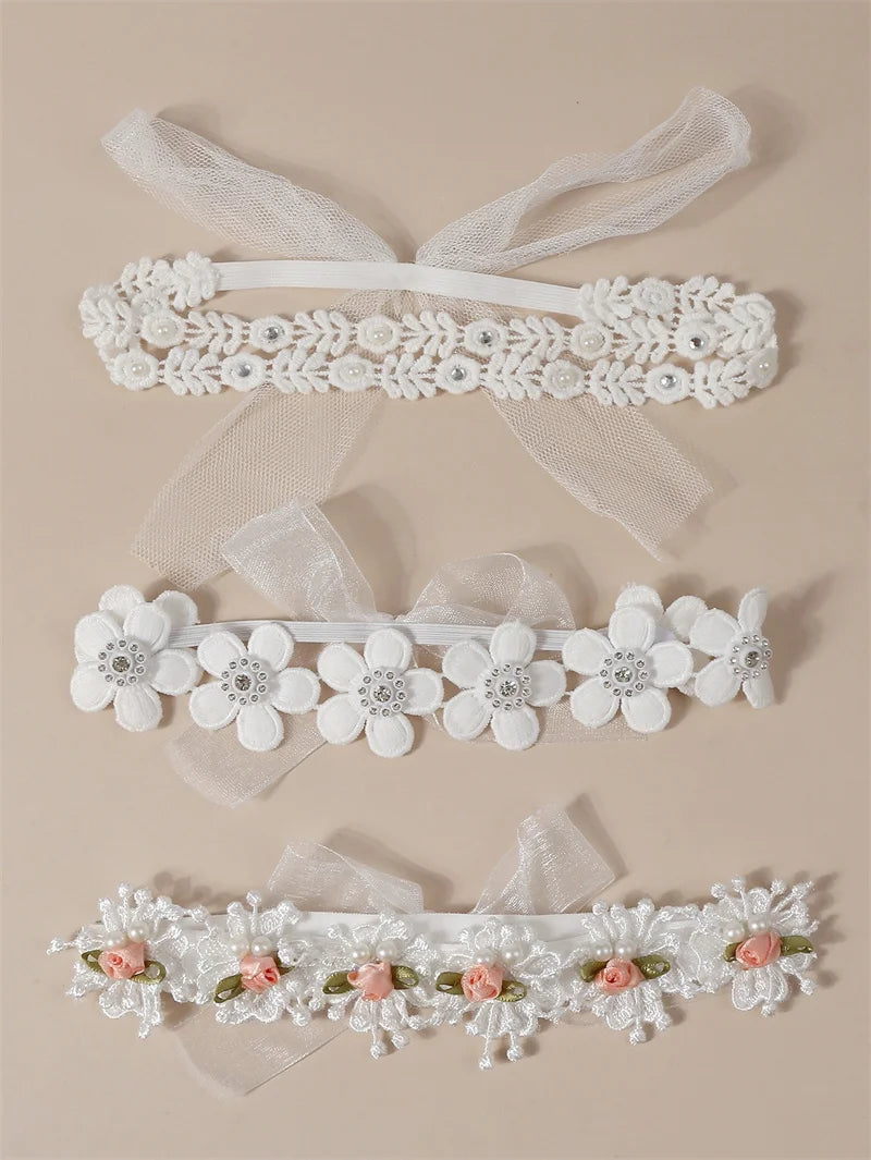 Bandeau dentelle fille – Accessoire photo & fête d'anniversaire
