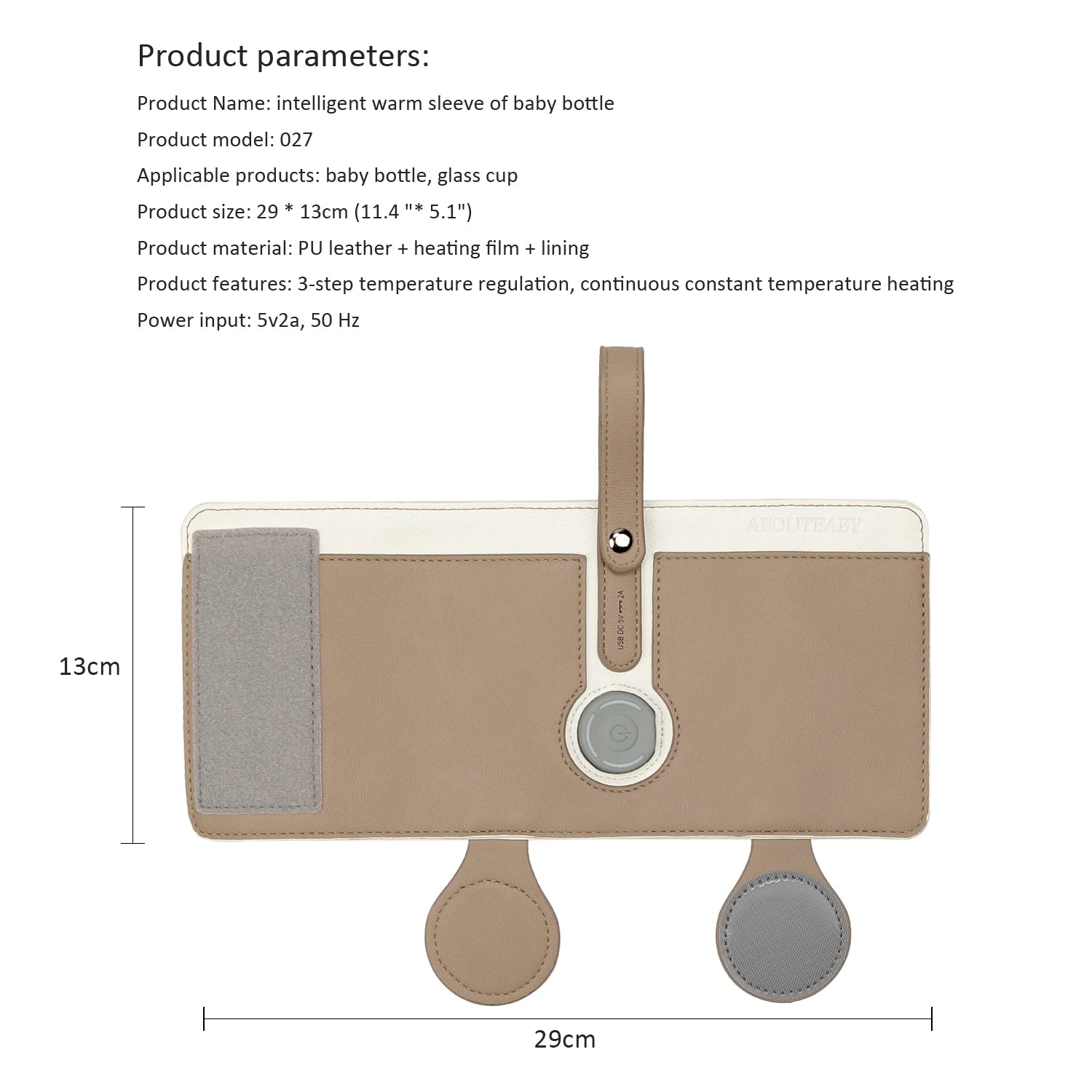 Chauffe-biberon de voyage USB – 3 températures